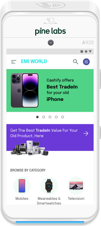 EMI World, Home screen
