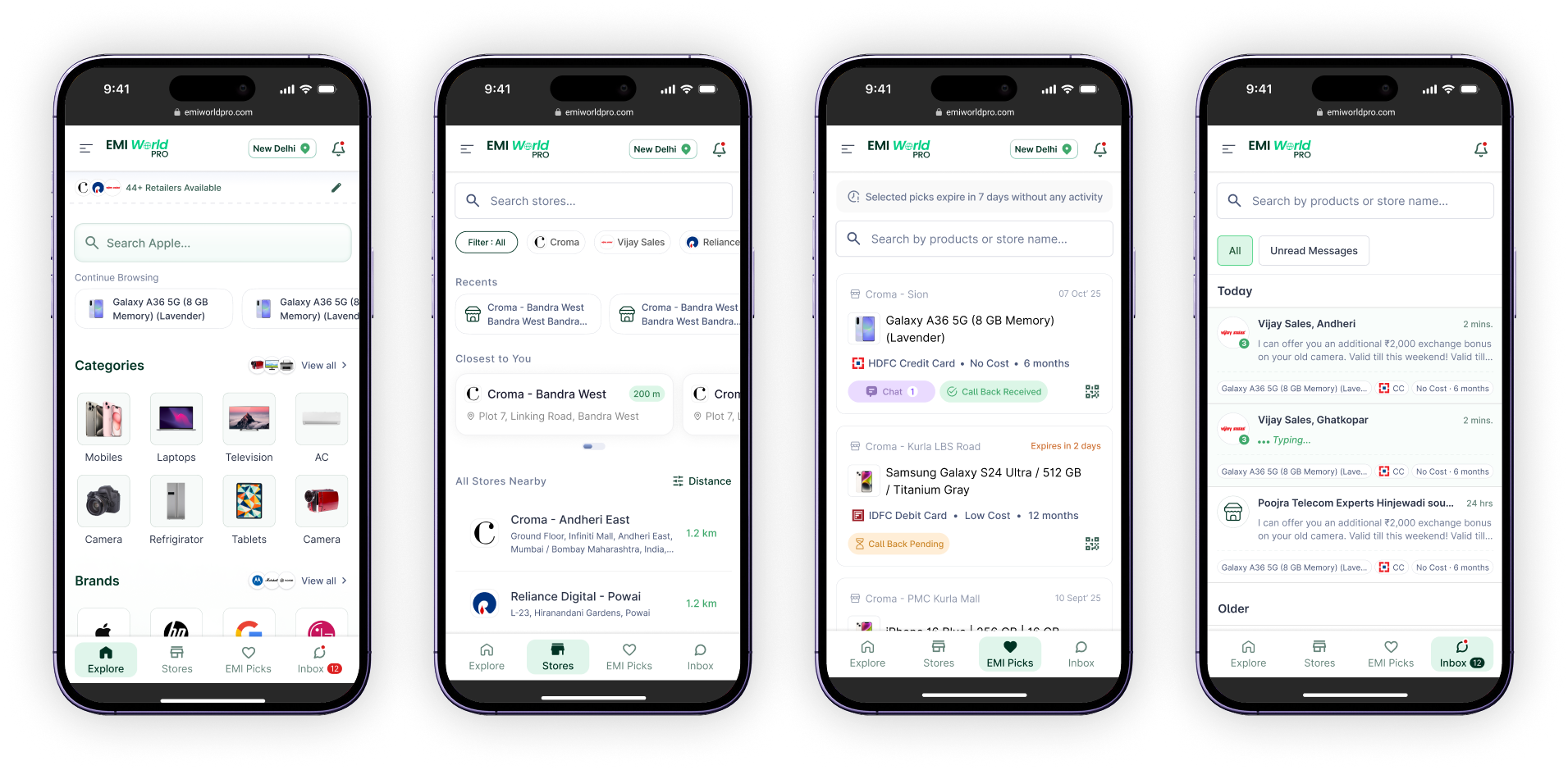 Segmented Navigation screens
