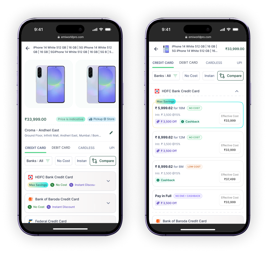 Offer Discovery Redefined screens
