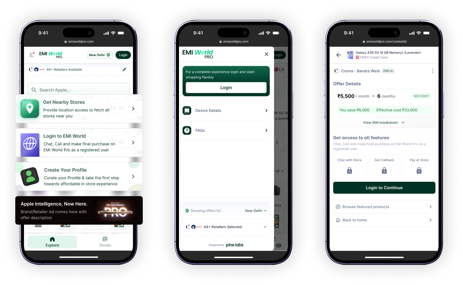 Smart Nudge to Enhance Experience screens