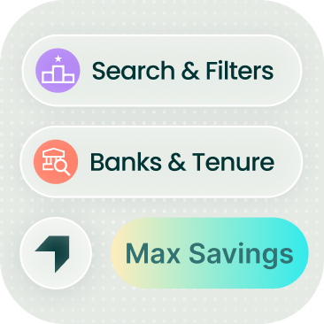 Smarter Discovery, Search & Filters, Banks & Tenure, Max Savings